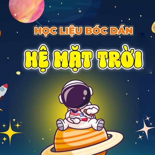 Học liệu bóc dán hệ mặt trời