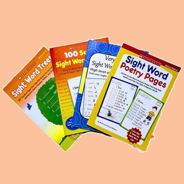 Bộ Sách Học Tiếng Anh Sight Word 4 Quyển Khổ A4