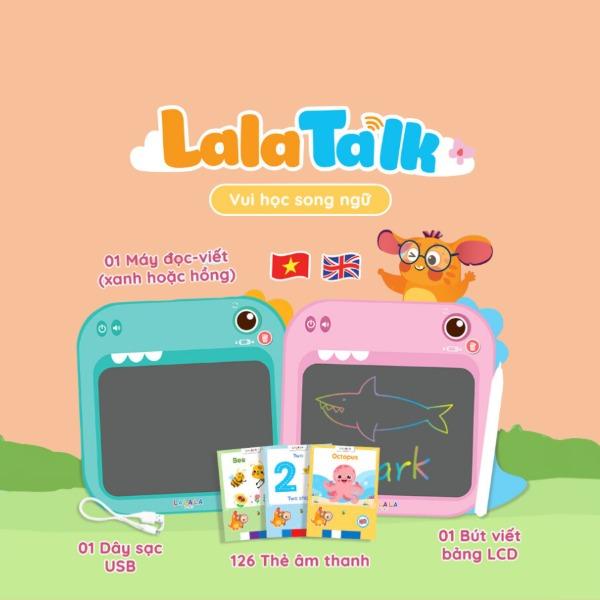 Máy đọc viết Lalatalk - Máy đọc thẻ song ngữ kết hợp bảng viết tự xóa thông minh