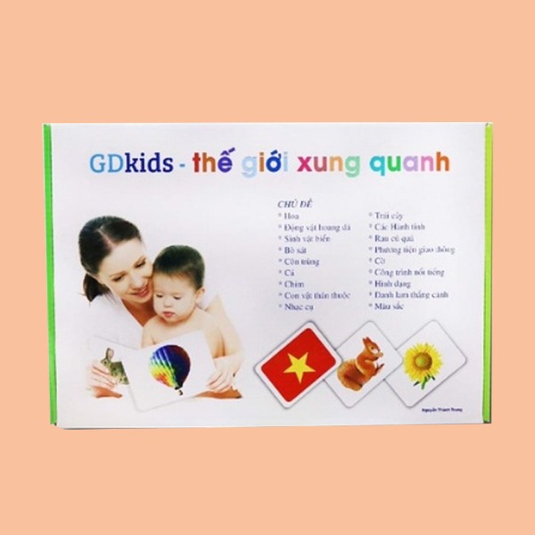 Thẻ Flashcard Glenn Doman GDkids -Bộ 100 Thẻ Tiếng Việt