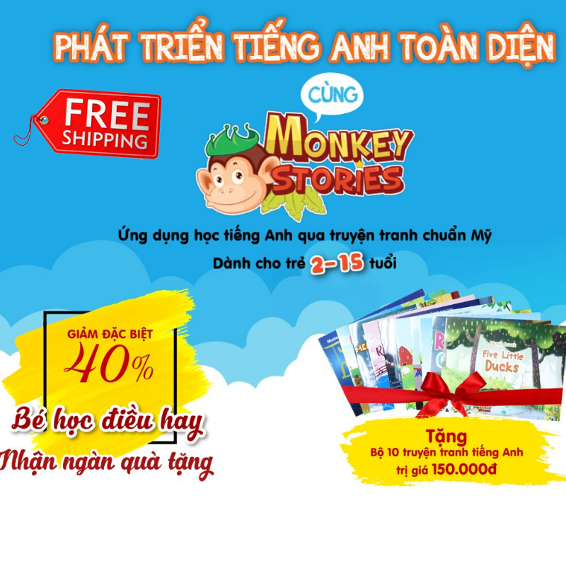 Monkey Stories-Ứng Dụng Phát Triển Toàn Diện Cho Bé