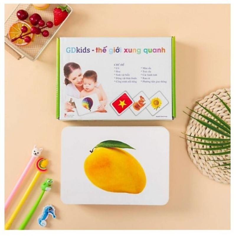 Thẻ Học Flashcard Glenn Doman GDkids - Bộ 100 Thẻ TGXQ