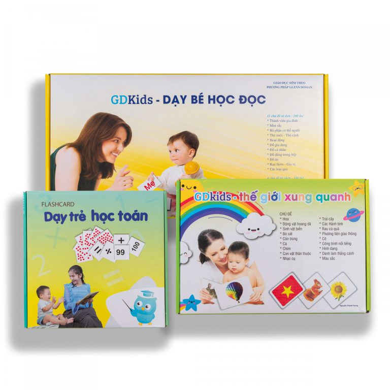 Bộ Thẻ Chuẩn Glenn Doman Nâng Cao 3 Bộ Thẻ Gkid