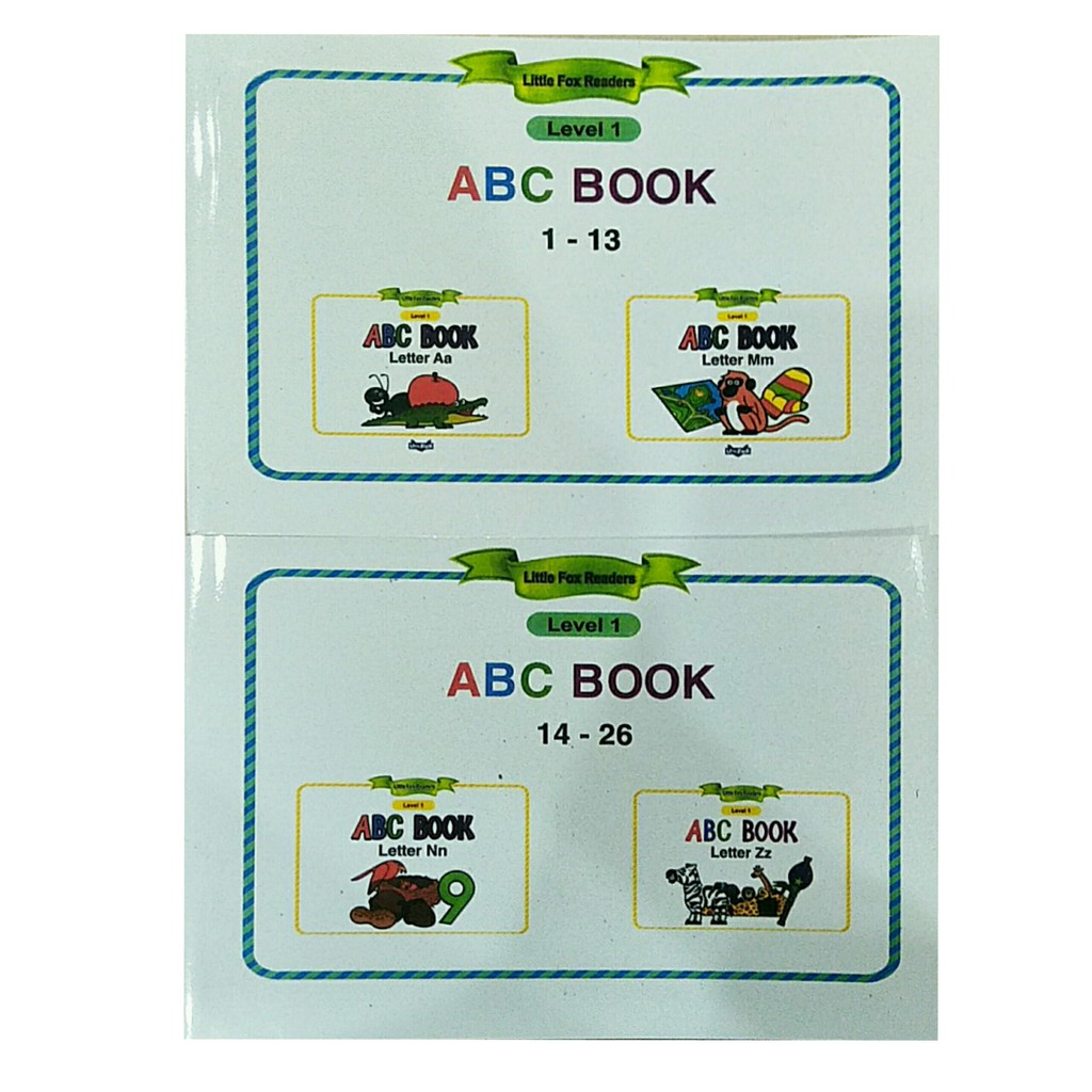 Bộ sách Little fox Level 1 – ABC Book-2 cuốn