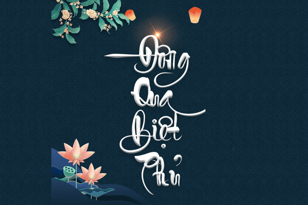 Font thư pháp trang trí ấn tượng sang trọng